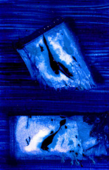 Œuvre contemporaine nommée « Bleu des océans 4 », Réalisée par ARèVE