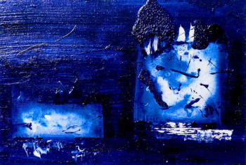 Œuvre contemporaine nommée « Bleu des océans 2 », Réalisée par ARèVE