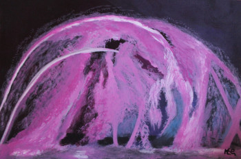 Œuvre contemporaine nommée « effets eau lumière 2 », Réalisée par   MARIA  COUTINHO   /  MARIA  C.