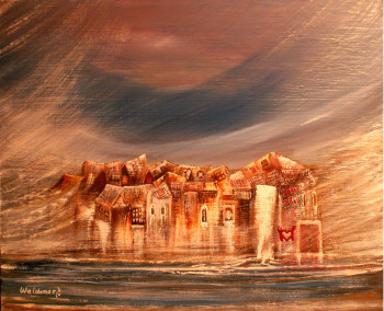 Œuvre contemporaine nommée « Storm in the city », Réalisée par WALDEMAR NOBRE