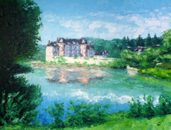 Œuvre contemporaine nommée « Château de Couterne - Orne - France - Réf: 138Fg - Collection Particulière », Réalisée par ABERIUS