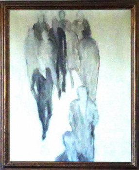 Œuvre contemporaine nommée « Foule - 1967 », Réalisée par DOMINIQUE DUPONT DARTEVELLE
