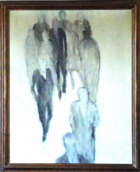 Œuvre contemporaine nommée « Foule - 1967 », Réalisée par DOMINIQUE DUPONT DARTEVELLE