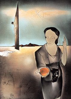 Œuvre contemporaine nommée « Christ, Leica et Orange », Réalisée par GEORGES YATRIDèS