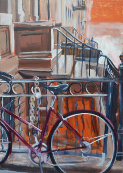 Œuvre contemporaine nommée « Le Vélo (West Village, Manhattan) », Réalisée par BONNEAU-MARRON