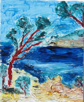 Œuvre contemporaine nommée « côte d'Azur », Réalisée par MICHEL GAY