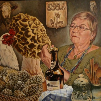 Œuvre contemporaine nommée « La chouetteuse cuisine 2 », Réalisée par BERNARD DUPIN