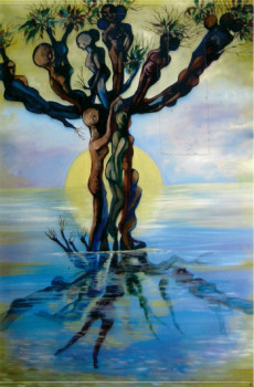 Œuvre contemporaine nommée « L'arbre de vie », Réalisée par VASA