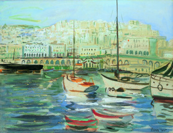 Œuvre contemporaine nommée « 01532 - Port d'Alger », Réalisée par HENRY SIMON
