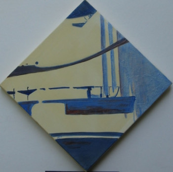 Œuvre contemporaine nommée « Serie bleue V », Réalisée par FUGGIO
