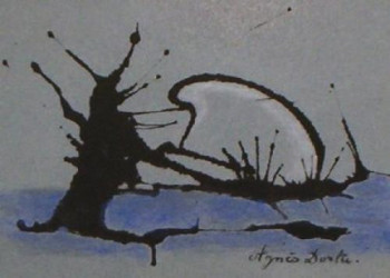 Œuvre contemporaine nommée « Le vieil arbre dansant avec la lune », Réalisée par AGNèS DORTU