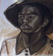 Œuvre contemporaine nommée « Un Soldat indochinois », Réalisée par NIKO