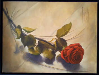Œuvre contemporaine nommée « Souvenir d'une Rose », Réalisée par SYLVIE PIOLI