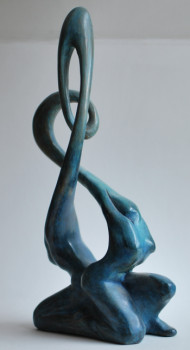 Œuvre contemporaine nommée « Danse bronze », Réalisée par LE MOING