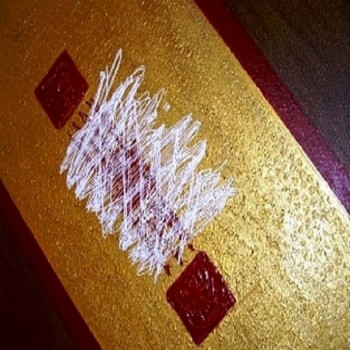Œuvre contemporaine nommée « Abstrait1 », Réalisée par DARIELLE PUCCINI