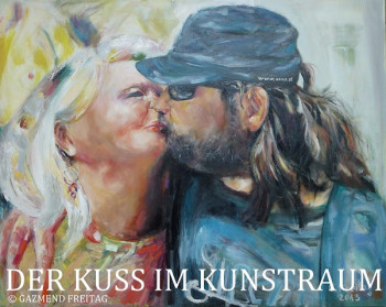 Œuvre contemporaine nommée « LE BAISER AU "KUNSTRAUM", Vienne », Réalisée par GAZMEND FREITAG