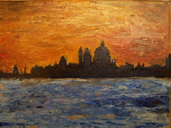 Œuvre contemporaine nommée « Venise crepuscule », Réalisée par CHRISTOPHE WEIDMANN