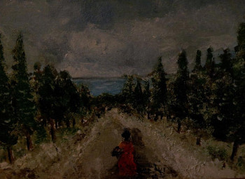 Œuvre contemporaine nommée « Baikal chemin taïga », Réalisée par CHRISTOPHE WEIDMANN