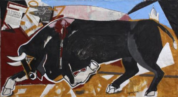Œuvre contemporaine nommée « Buls in Barcelona », Réalisée par LáZARO FERRé