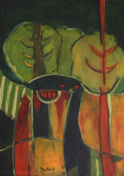 Œuvre contemporaine nommée « Allons voir dans les bois », Réalisée par ALAIN BERTHAUD