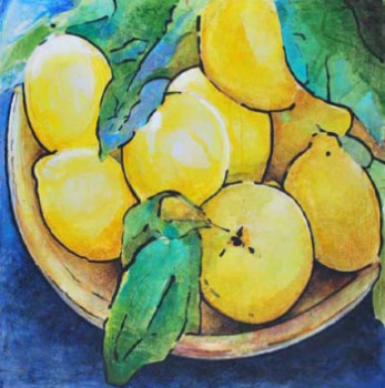 Œuvre contemporaine nommée « Les citrons », Réalisée par KATIA TCHIRIEFF