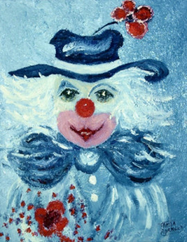 Œuvre contemporaine nommée « Clown », Réalisée par TANIA BERNARD-SCHUGALTE