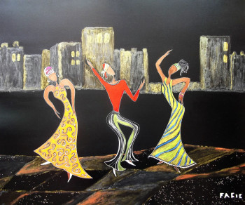 Œuvre contemporaine nommée « African Jazz », Réalisée par FABIE