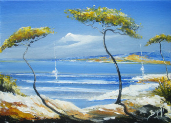 Œuvre contemporaine nommée « Beau rivage II », Réalisée par BRUNI