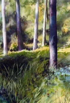 Œuvre contemporaine nommée « " Promenade en forêt de Rambouillet " Détail 1 », Réalisée par VAL.H