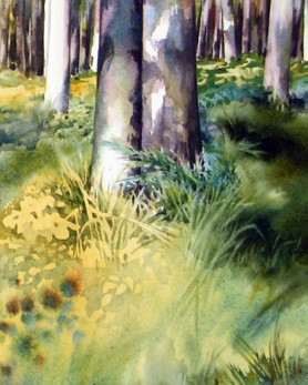Œuvre contemporaine nommée « " Promenade en forêt de Rambouillet " Détail n°3 », Réalisée par VAL.H