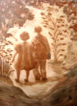 Œuvre contemporaine nommée « Enfants en forêt », Réalisée par CBC