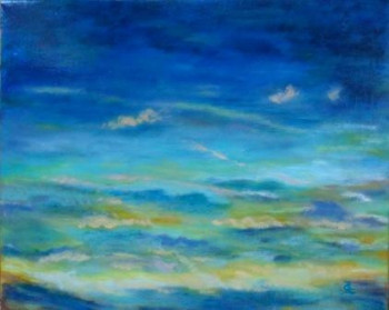 Œuvre contemporaine nommée « Ciel du soir à Noisy », Réalisée par CBC
