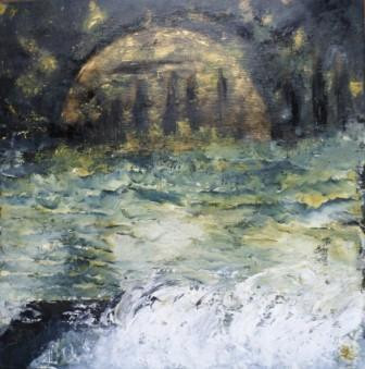 Œuvre contemporaine nommée « Coucher de soleil vu du Quai », Réalisée par CBC