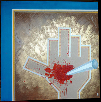 Œuvre contemporaine nommée « Pour un clou dans une main », Réalisée par PHILIPPE ANTIGNY