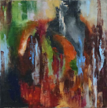 Œuvre contemporaine nommée « jeu avec couleurs », Réalisée par LENA B