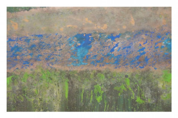 Œuvre contemporaine nommée « ABSTRACTION SUR BOIS 1 », Réalisée par ASGRAPHE2023