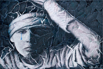 Œuvre contemporaine nommée « Les Mots qui Blessent », Réalisée par VAL D'OFF