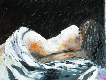 Œuvre contemporaine nommée « NU DE DOS », Réalisée par BOURILLON KAO