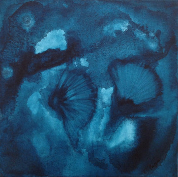 Œuvre contemporaine nommée « Aqua 4 », Réalisée par CORINNE DUMONT PASQUIER