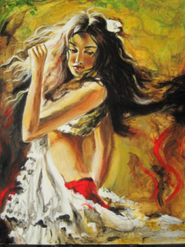 Œuvre contemporaine nommée « Flamenco ! », Réalisée par ETINCELLE