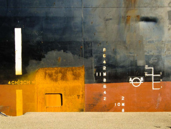 Œuvre contemporaine nommée « Bateau Tableau photographique Couleurs d'ailleurs », Réalisée par AOSTEN, ARTISTE PORTUAIRE