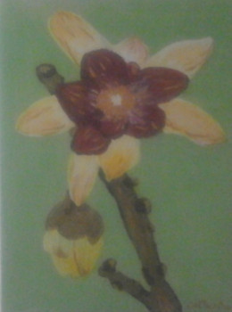 Œuvre contemporaine nommée « bourgeons du printemps », Réalisée par CATHERINE NICOLAS