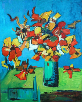 Œuvre contemporaine nommée « Bouquet », Réalisée par PHILIPPE LE MONIES DE SAGAZAN