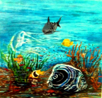 Œuvre contemporaine nommée « sous Mer », Réalisée par AMARELY