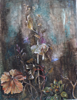 Œuvre contemporaine nommée « Ombres et mystères, fleurs d'automne », Réalisée par JEAN-LUC CELCE
