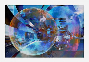 Œuvre contemporaine nommée « TECHNOSPHERE », Réalisée par KABUKI