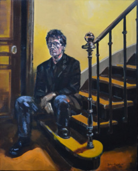 Œuvre contemporaine nommée « Autoportrait dans l escalier », Réalisée par SYLVAIN RASPILAIRE