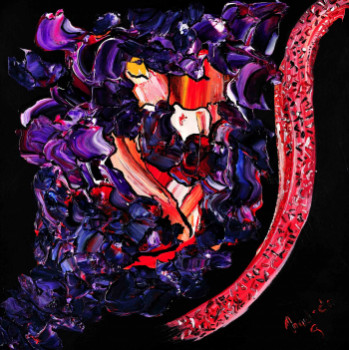 Œuvre contemporaine nommée « Rose de nuit  », Réalisée par NADODO