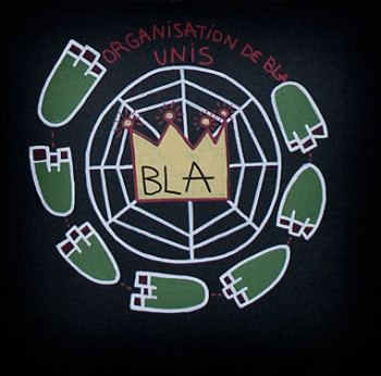 Œuvre contemporaine nommée « O.B.U: ORGANISATION DE BLA UNIS (DYPTIQUE)1 », Réalisée par WALKS-AS-SHE-THINKS