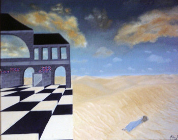 Œuvre contemporaine nommée « Rêve de sable », Réalisée par JEANNINE LIBON